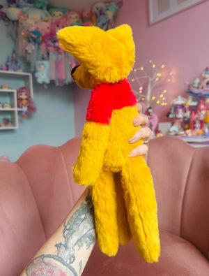 WINNIE THE POOH FOX (A) - Handmade Luxury Weighted Plush Fluffy Fox Doll