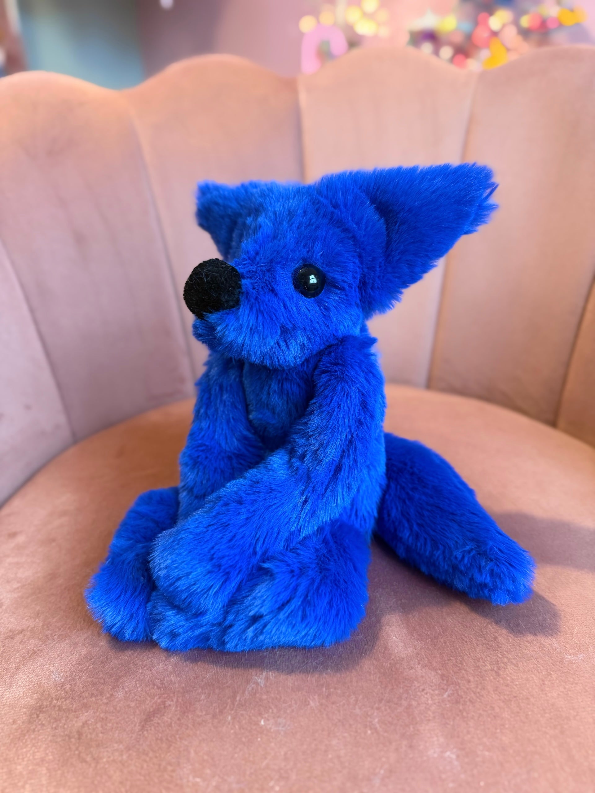 MIDNIGHT FOX - Handmade Luxury Weighted Fox Doll