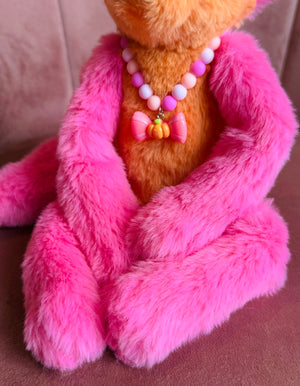 LARGE SWEET TREATS FOX - Handmade Luxury Weighted Plush Fluffy Fox Doll