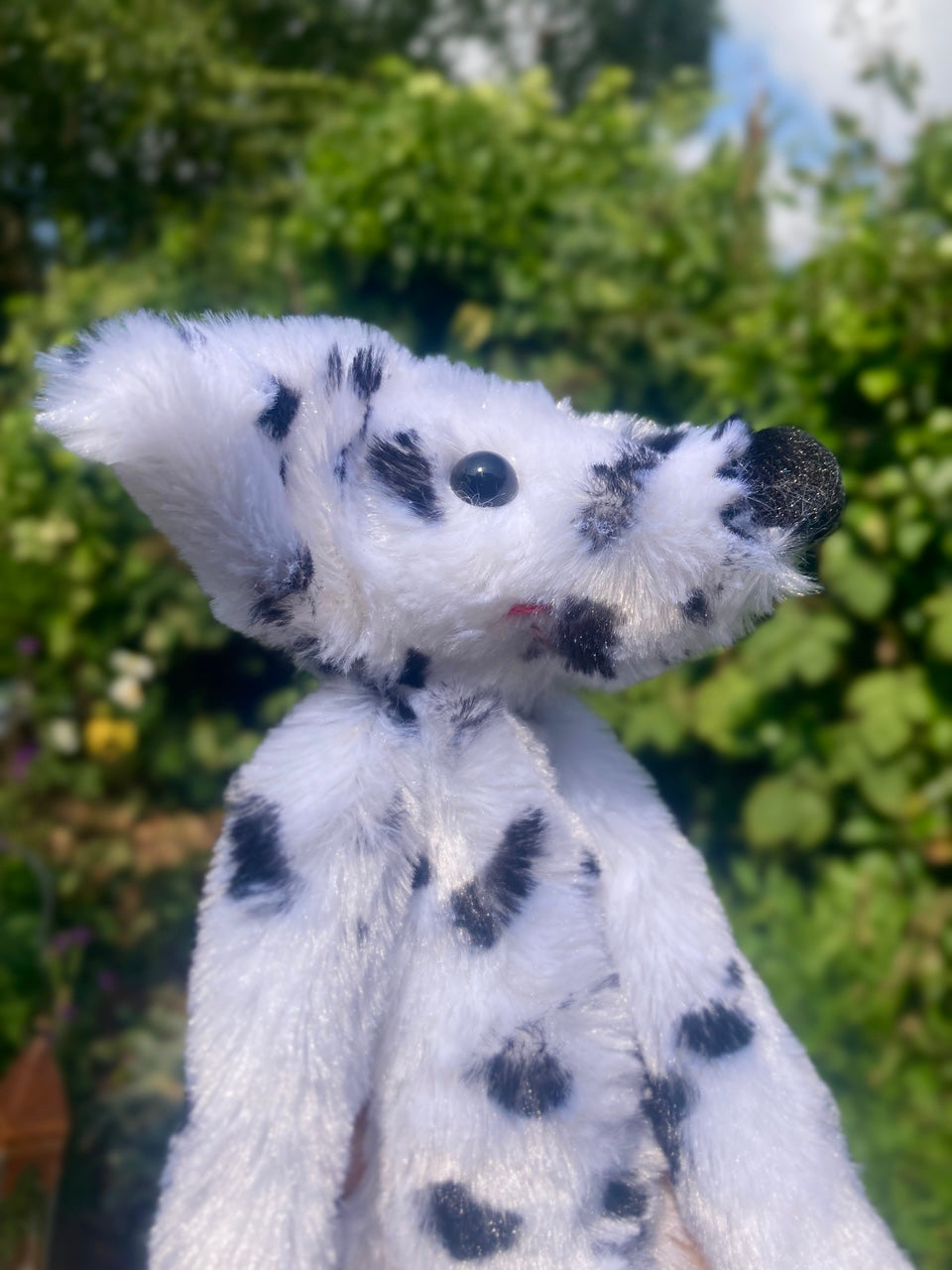 ‘PONGO’ SPOTTY FOX (A) - Handmade Luxury Weighted Plush Fluffy Fox Doll