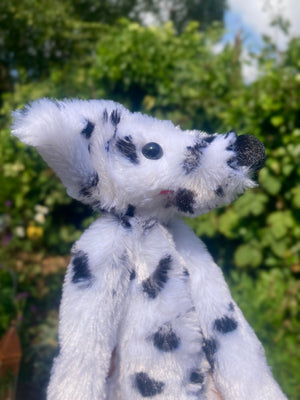 ‘PONGO’ SPOTTY FOX (A) - Handmade Luxury Weighted Plush Fluffy Fox Doll