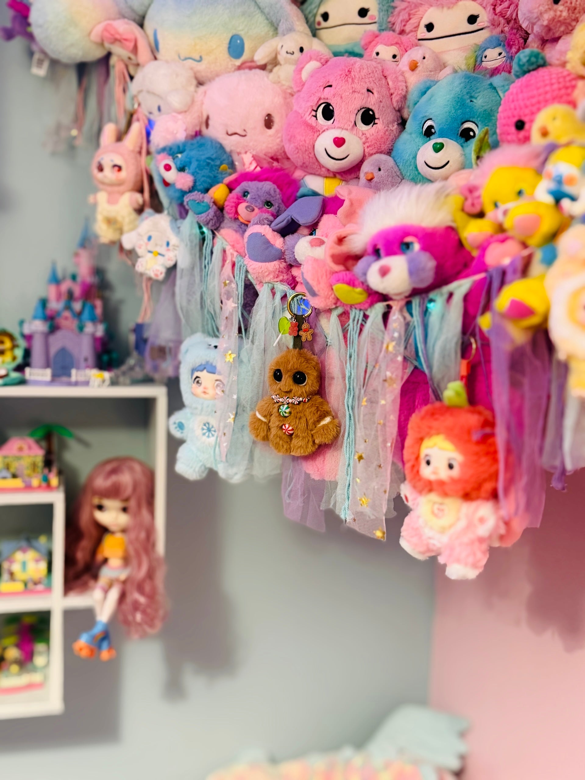 GINGERBREAD PALMPUFF PENDANT - Handmade Mini Luxury Weighted Doll