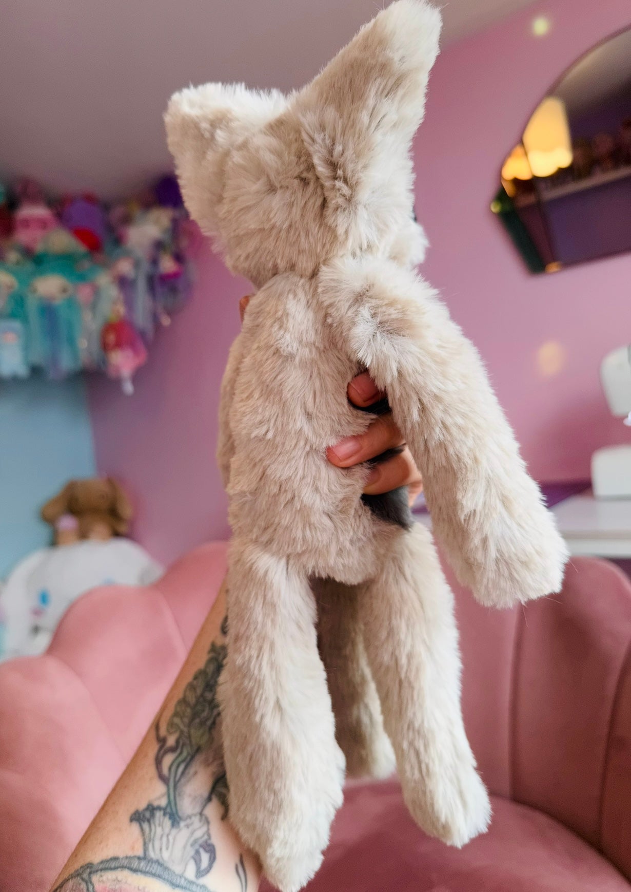 STORMY FOX - Handmade Luxury Weighted Plush Fluffy Fox Doll