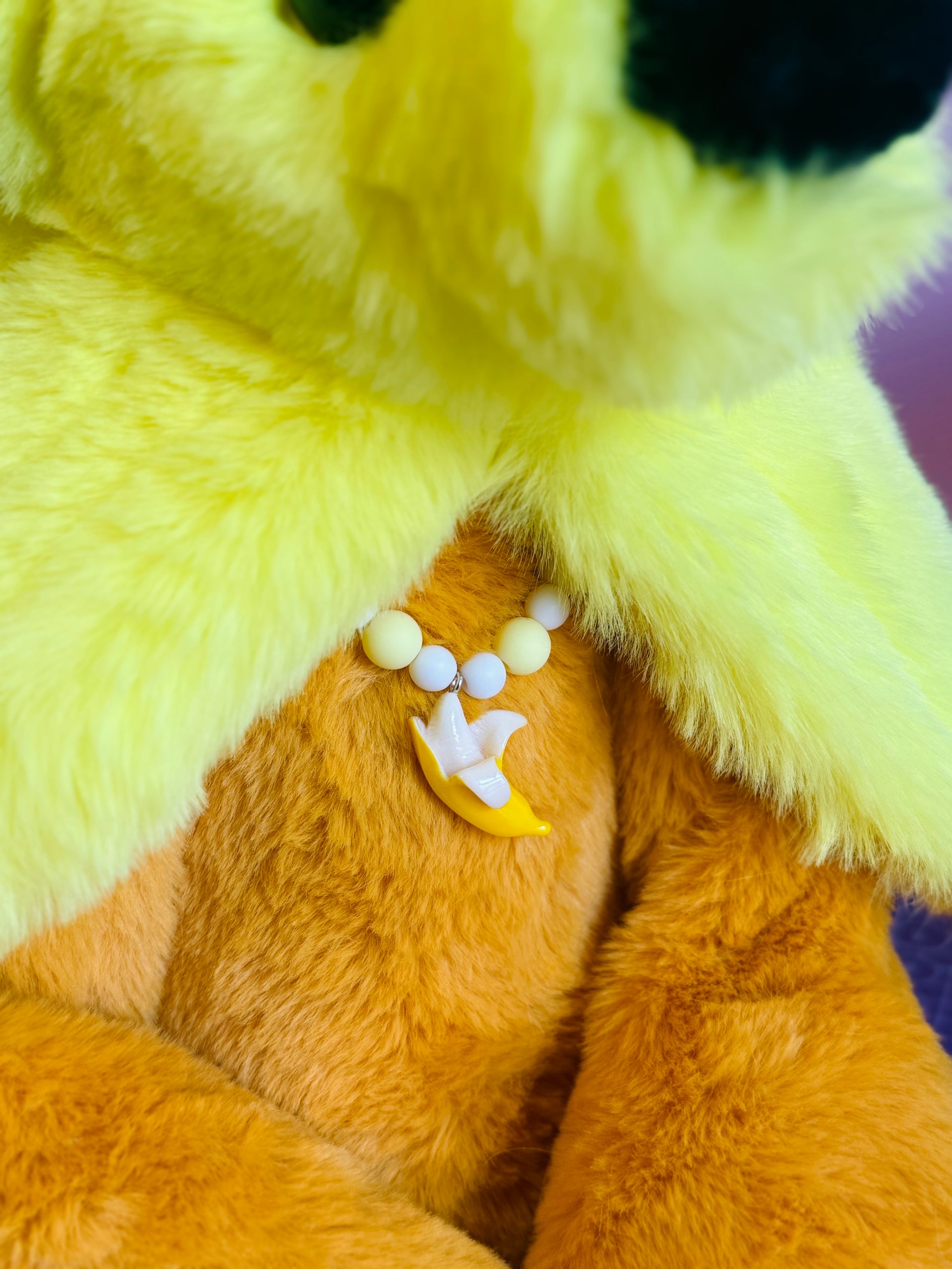 XL BANANA FOX - Handmade Luxury Weighted Fox Doll