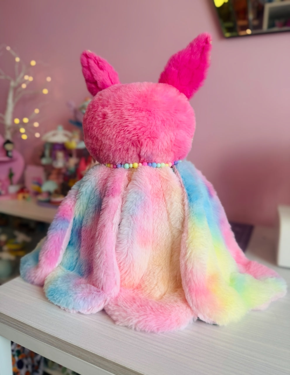 SUGARFLAPS THE COTTON CANDY MOTH - Handmade Luxury Weighted Pudgepuff Doll