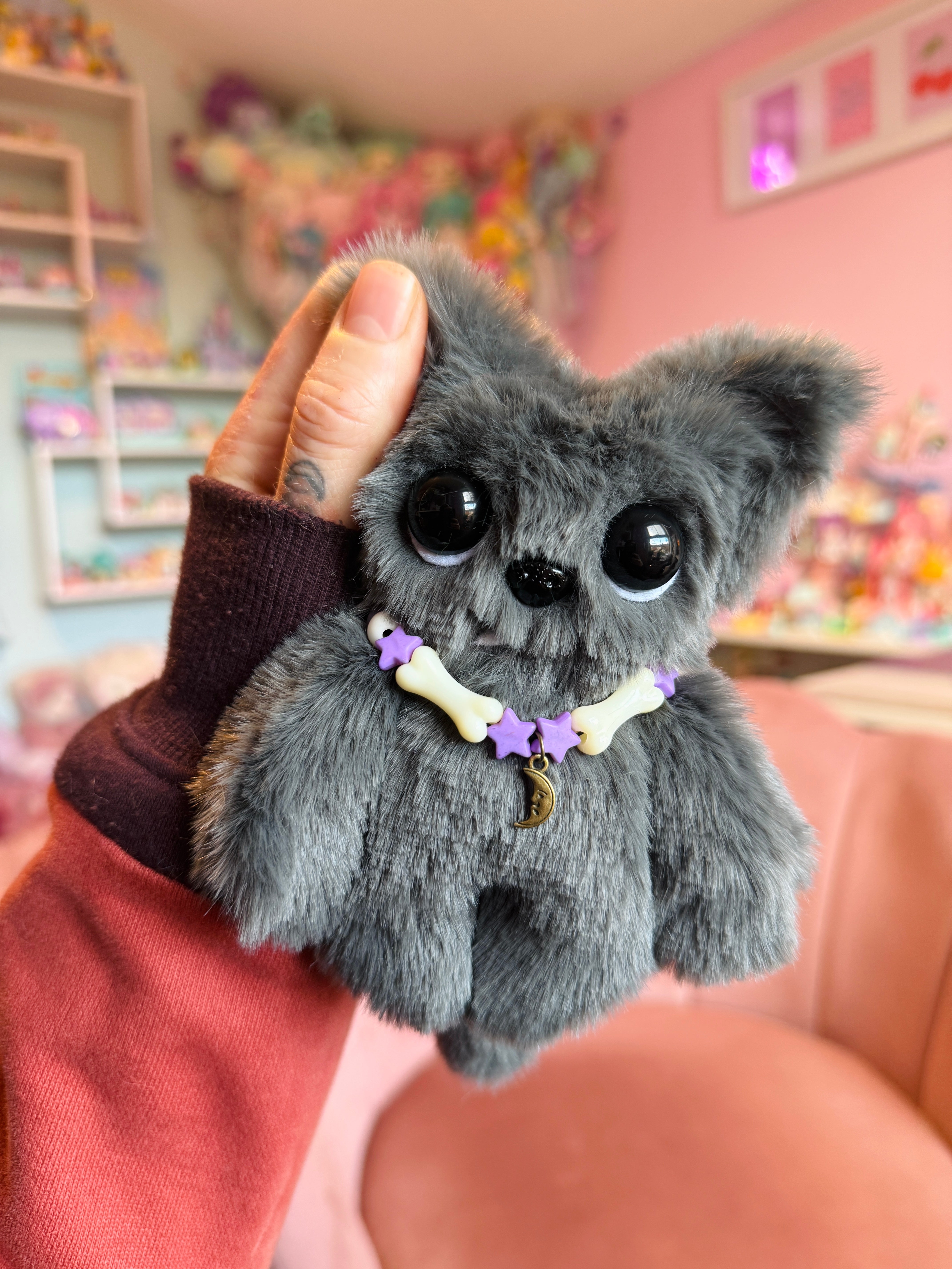 WEREWOLF PALMPUFF - Handmade Mini Luxury Weighted Doll