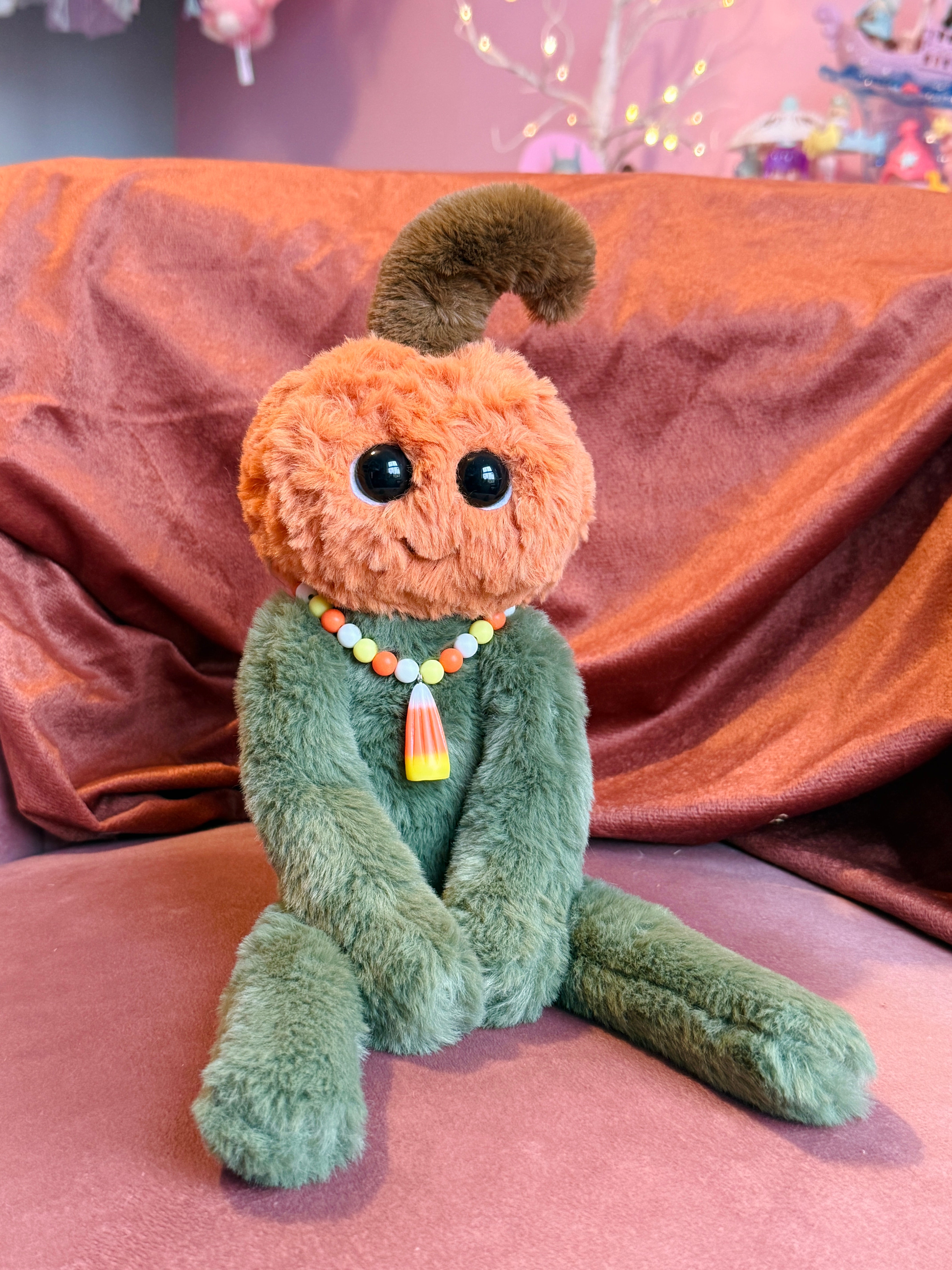 PUMPKIN PICKER FULL SIZE DOLL - Handmade Luxury Weighted Doll