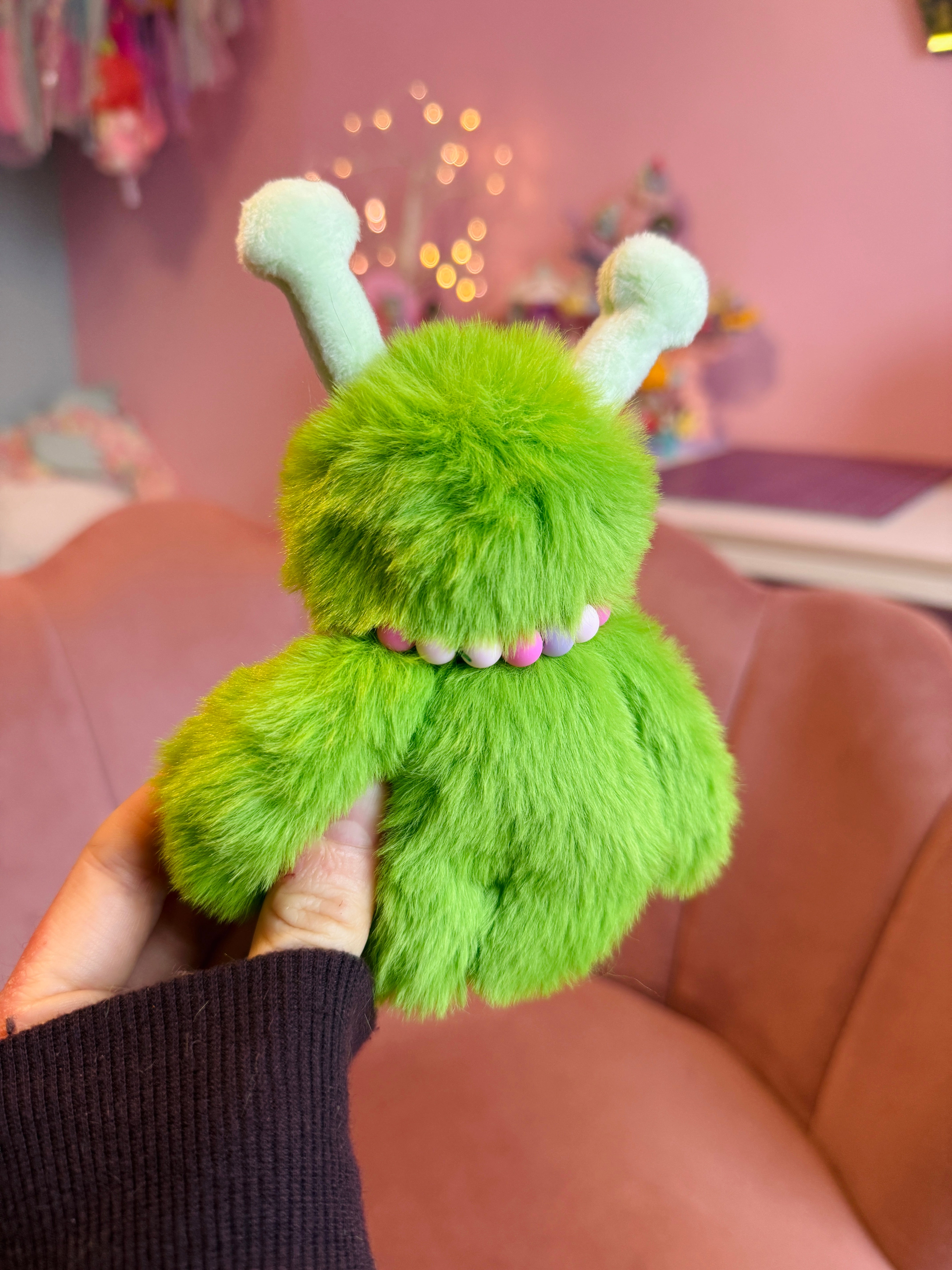 ALIEN PALMPUFF (B) - Handmade Mini Luxury Weighted Doll