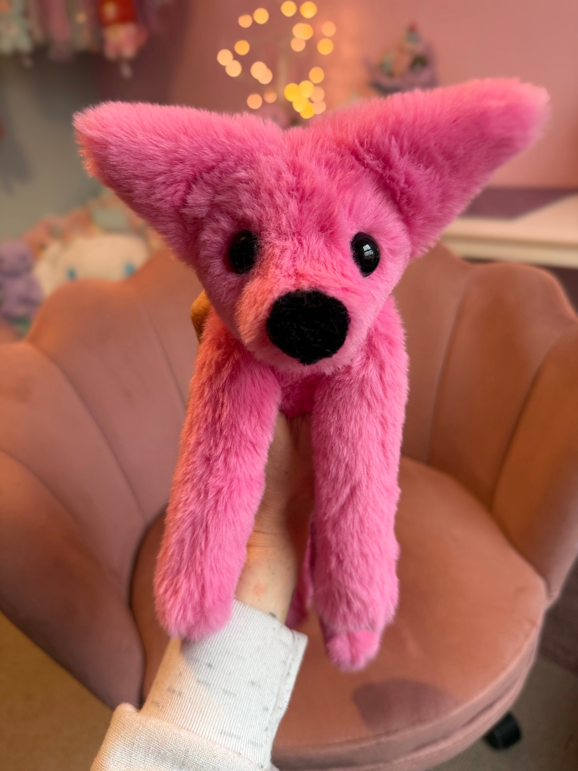 BUBBLEGUM FOX - Handmade Luxury Weighted Fox Doll