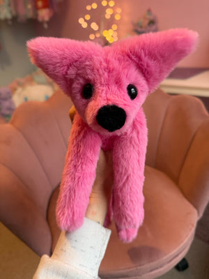 BUBBLEGUM FOX - Handmade Luxury Weighted Fox Doll