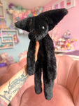ONYX FOX (B) - Handmade Luxury Weighted Plush Fluffy Fox Doll