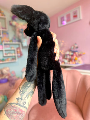 ONYX FOX (B) - Handmade Luxury Weighted Plush Fluffy Fox Doll