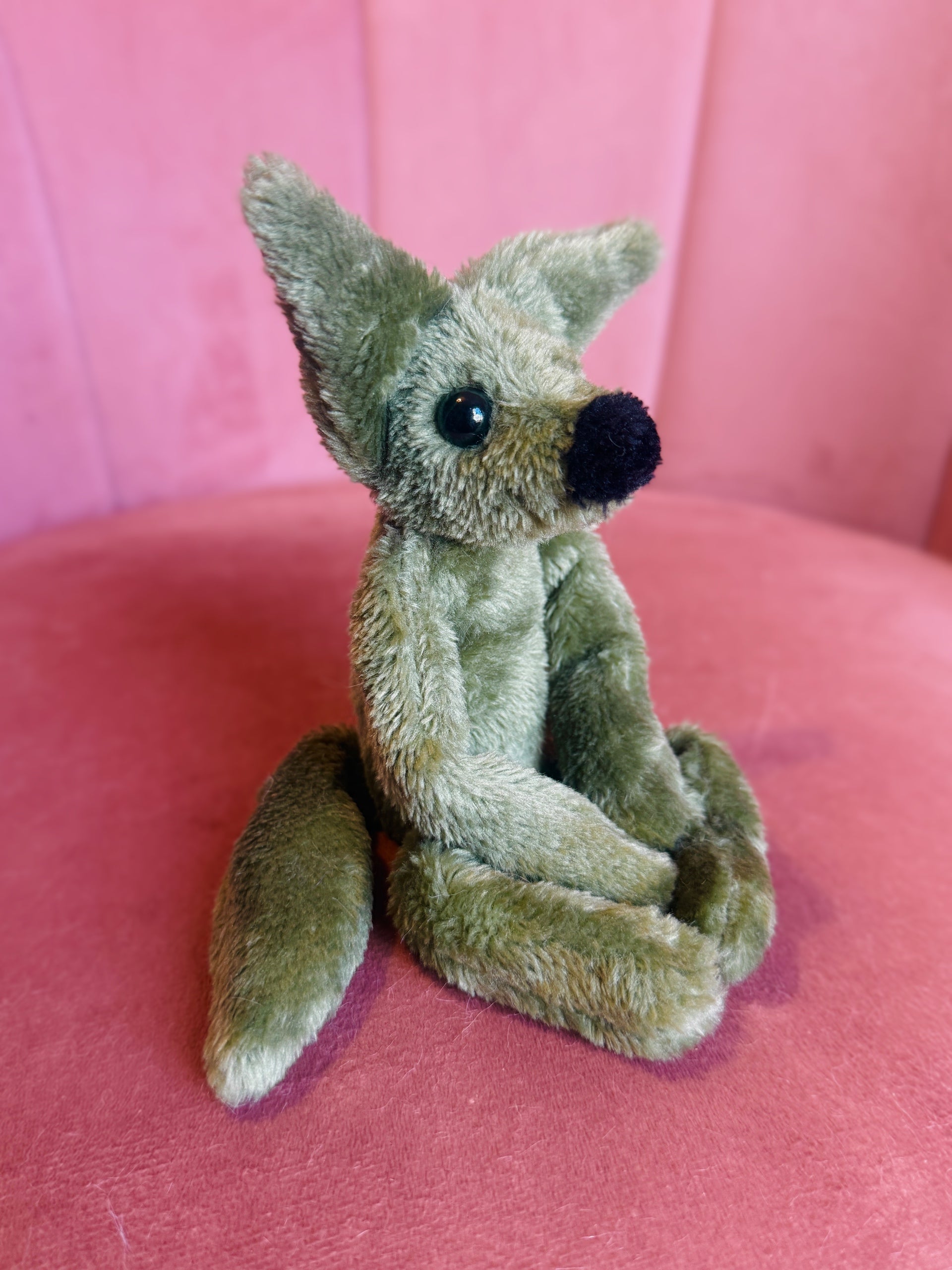 TINY HUNTER FOX - Handmade Luxury Weighted Fox Doll