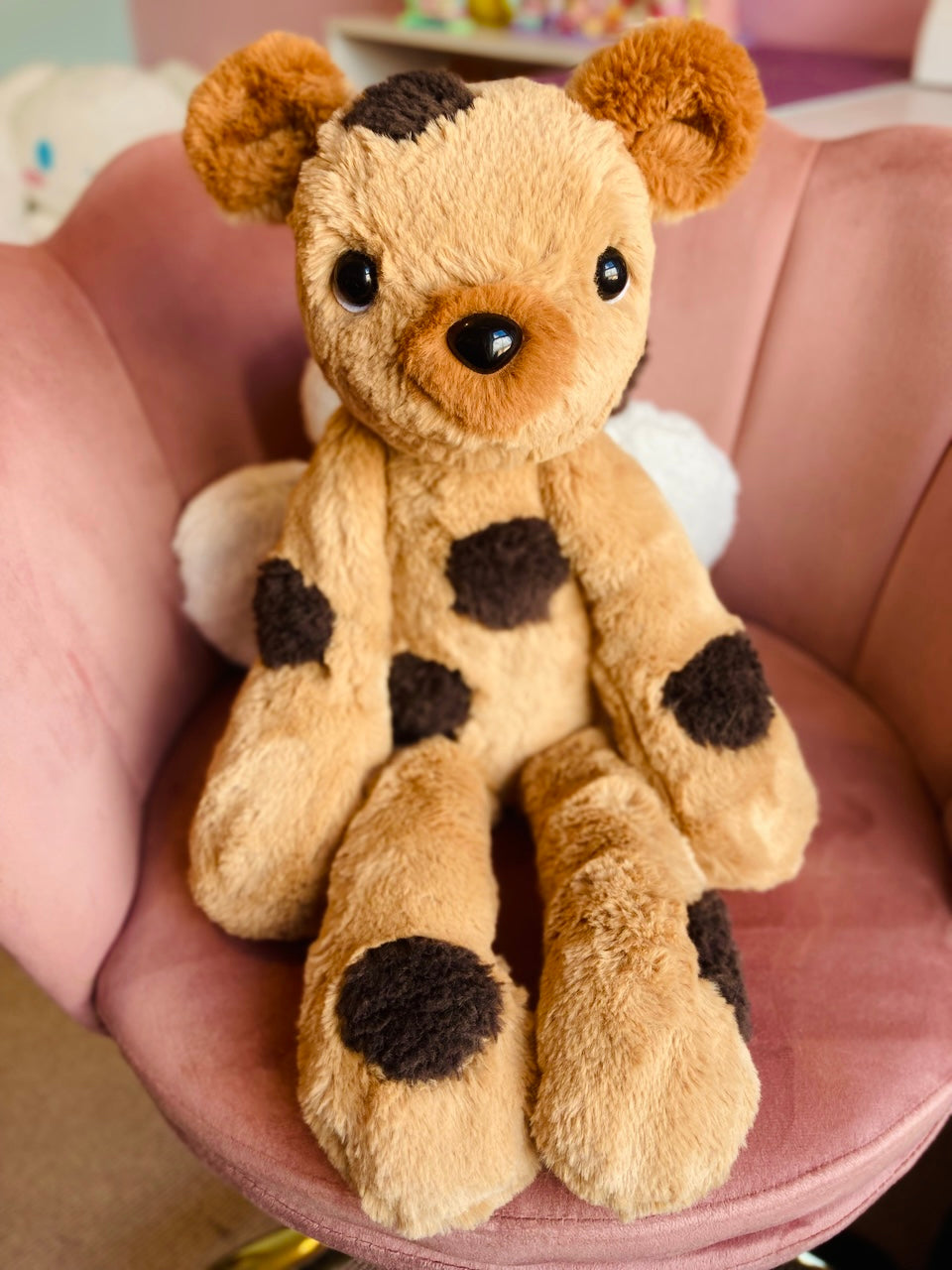 XXL CHOC CHIP COOKIE BEAR - Handmade Luxury Weighted Plush Doll
