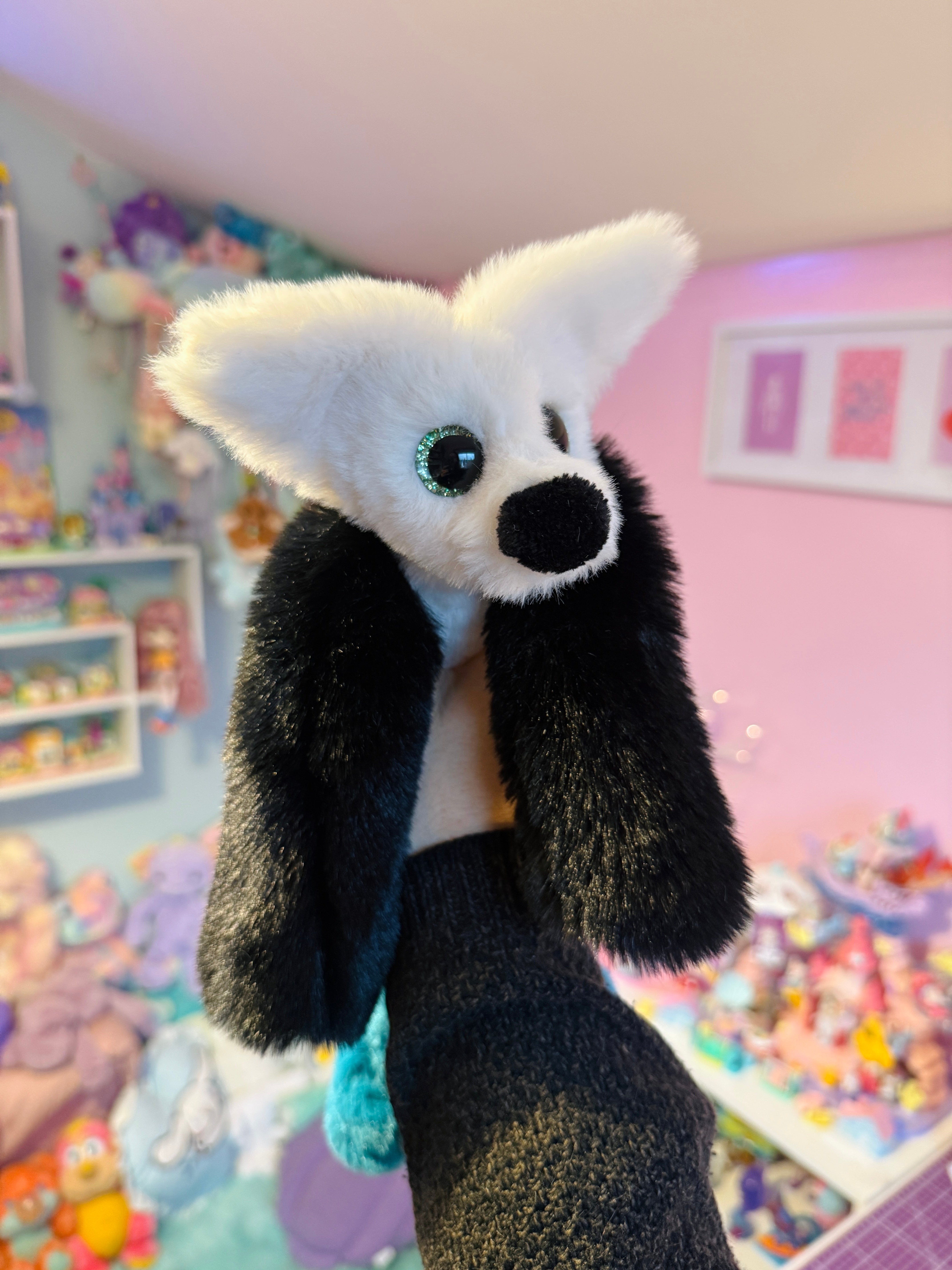 BLUE FOOTED BOOBY FOX - Handmade Luxury Weighted Fox Doll