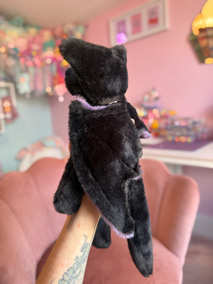HECATE FLYING FOX - Handmade Luxury Weighted Plush Fluffy Fox Doll