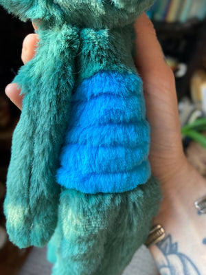 DINO FOX - Handmade Luxury Weighted Plush Fluffy Fox Doll