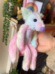 COTTON CANDY FLUFFY FOX CUB (C) - Handmade Weighted Plush Fox Doll