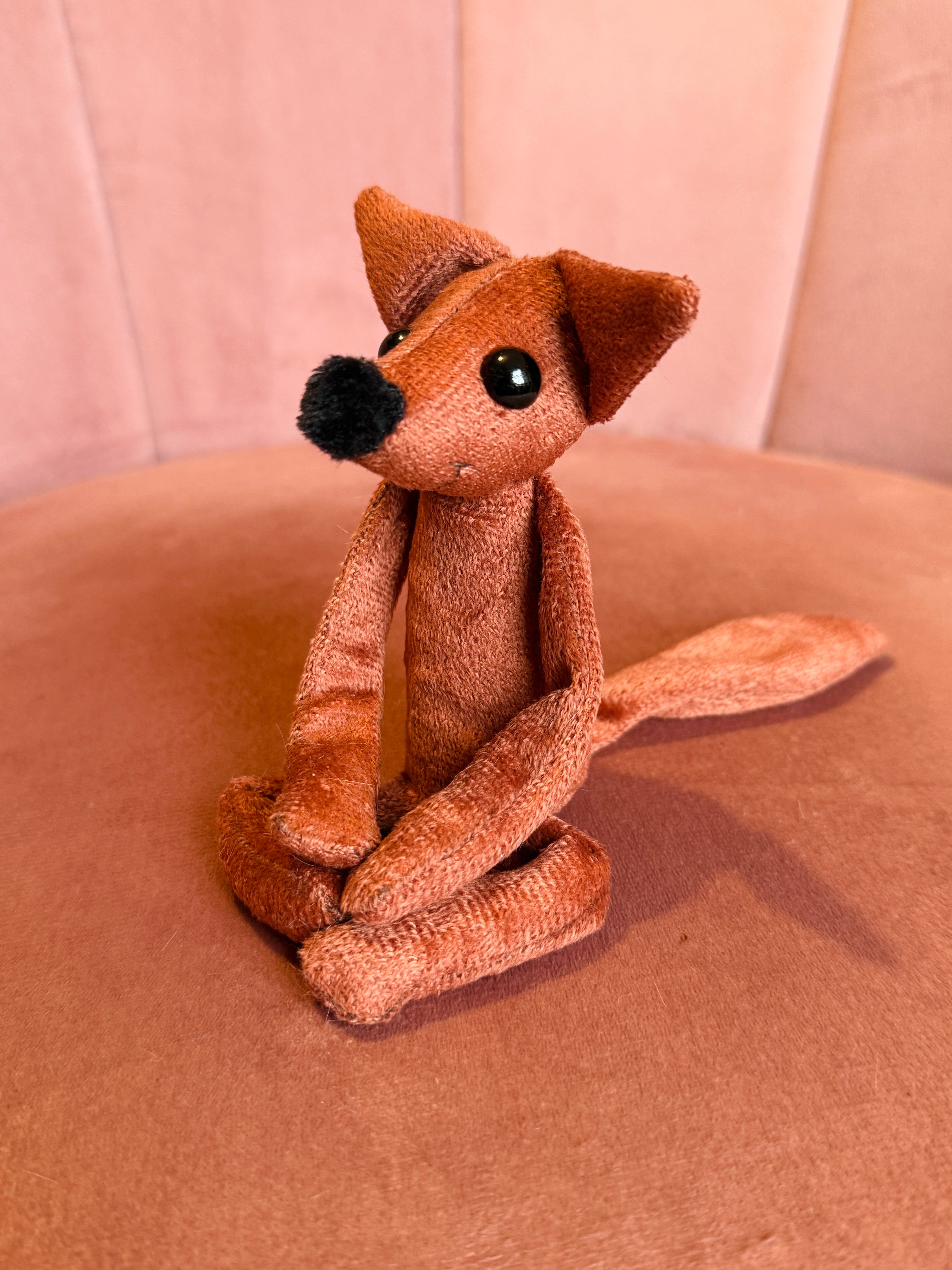 TINY MAPLE FOX (A) - Handmade Luxury Weighted Fox Doll