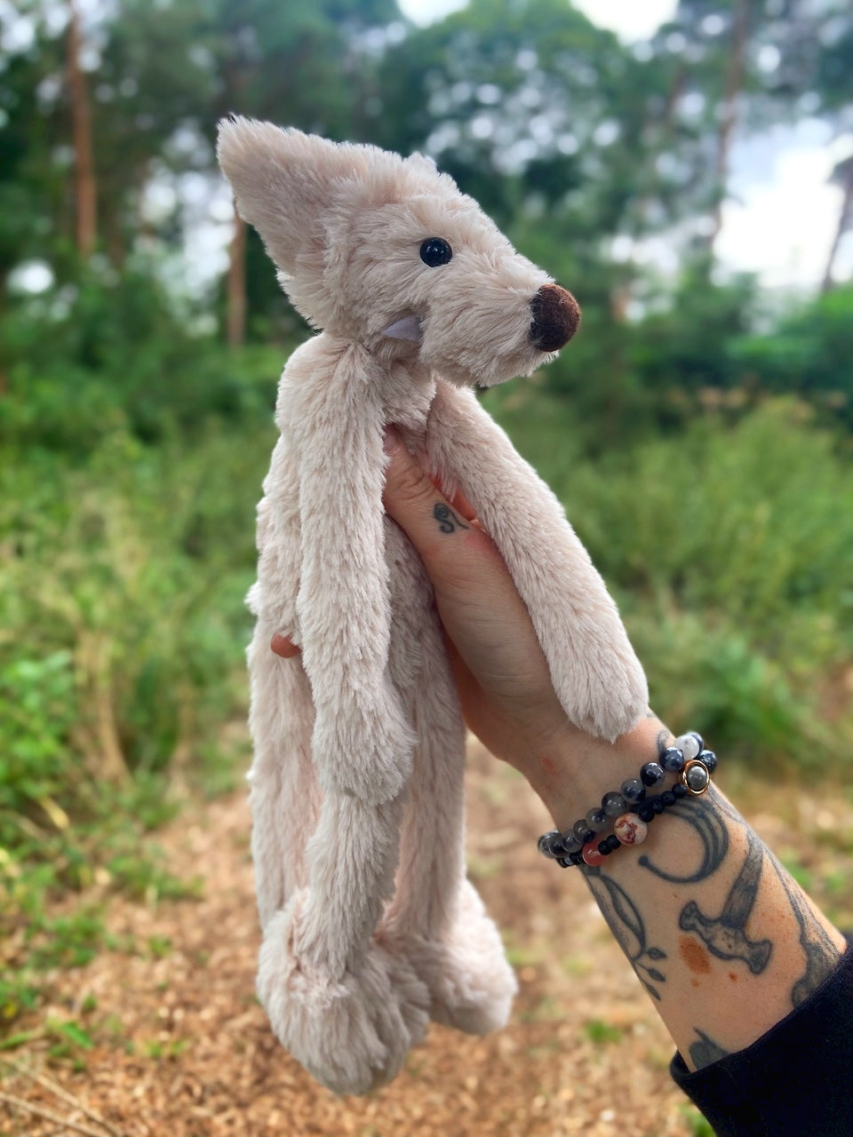 BIGFOOT FOX (2) - Handmade Luxury Weighted Plush Fluffy Fox Doll