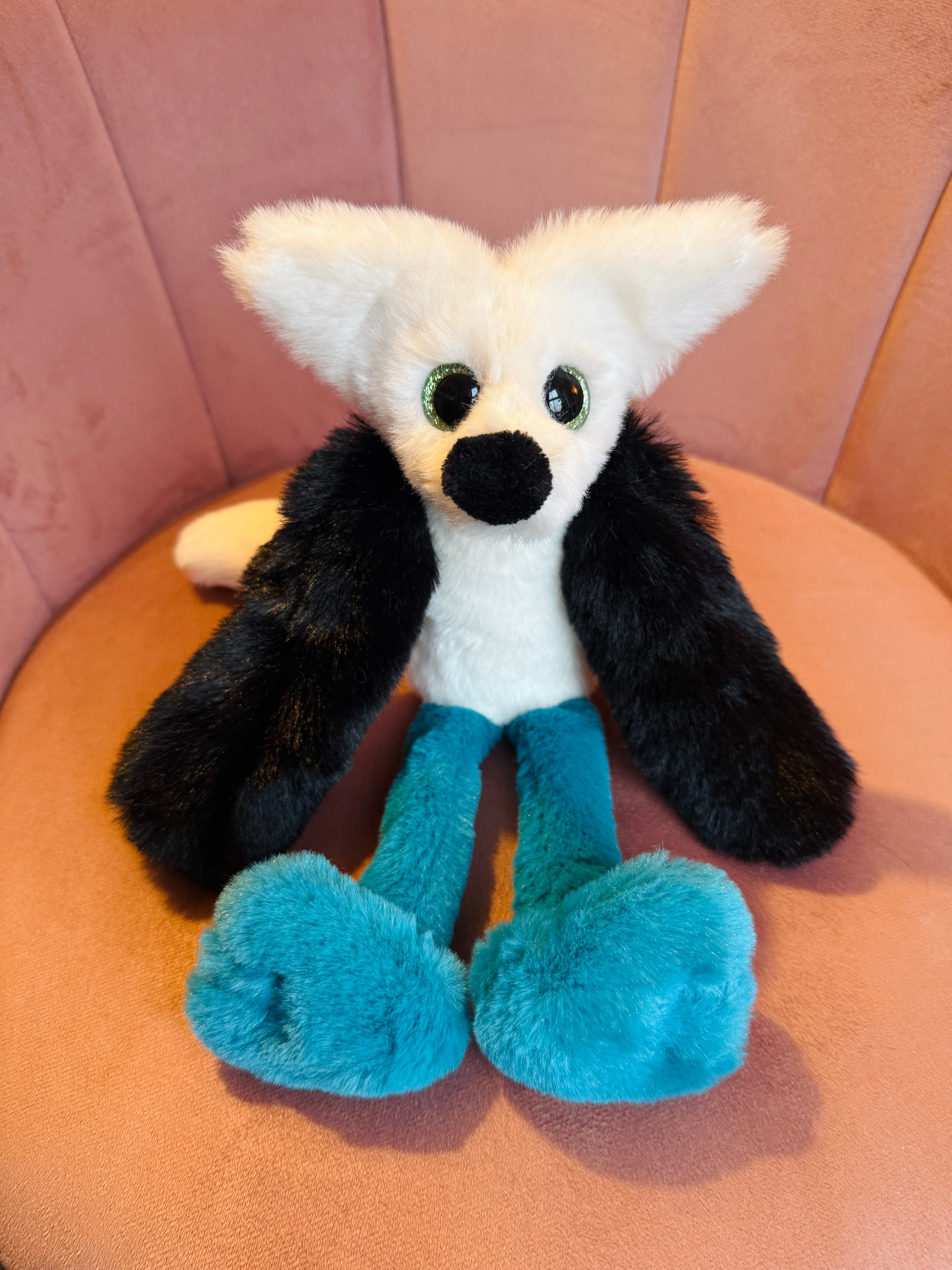 BLUE FOOTED BOOBY FOX - Handmade Luxury Weighted Fox Doll