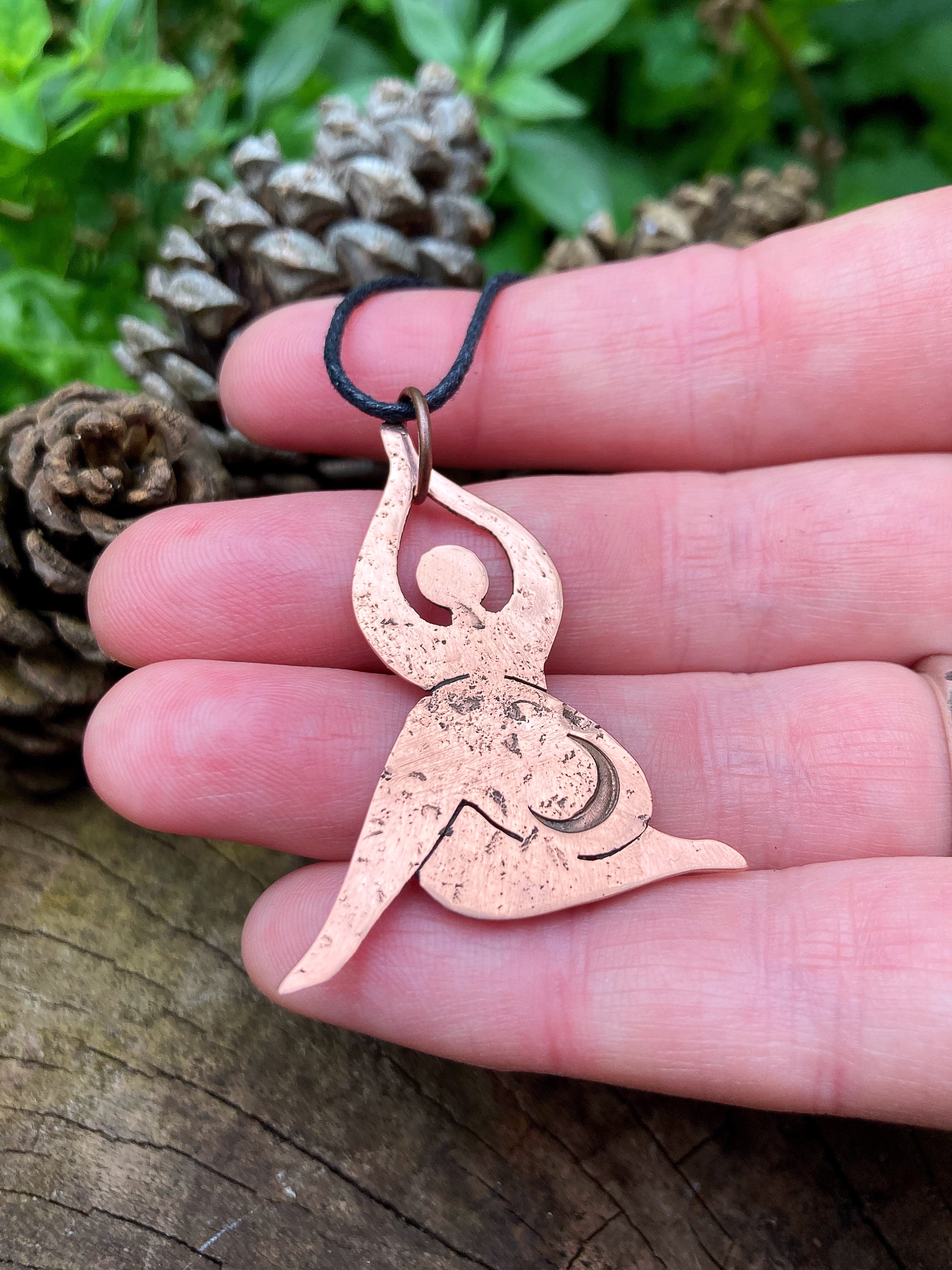 YOGA GODDESS Handmade Copper Necklace