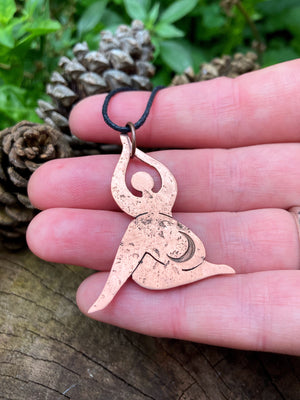 YOGA GODDESS Handmade Copper Necklace