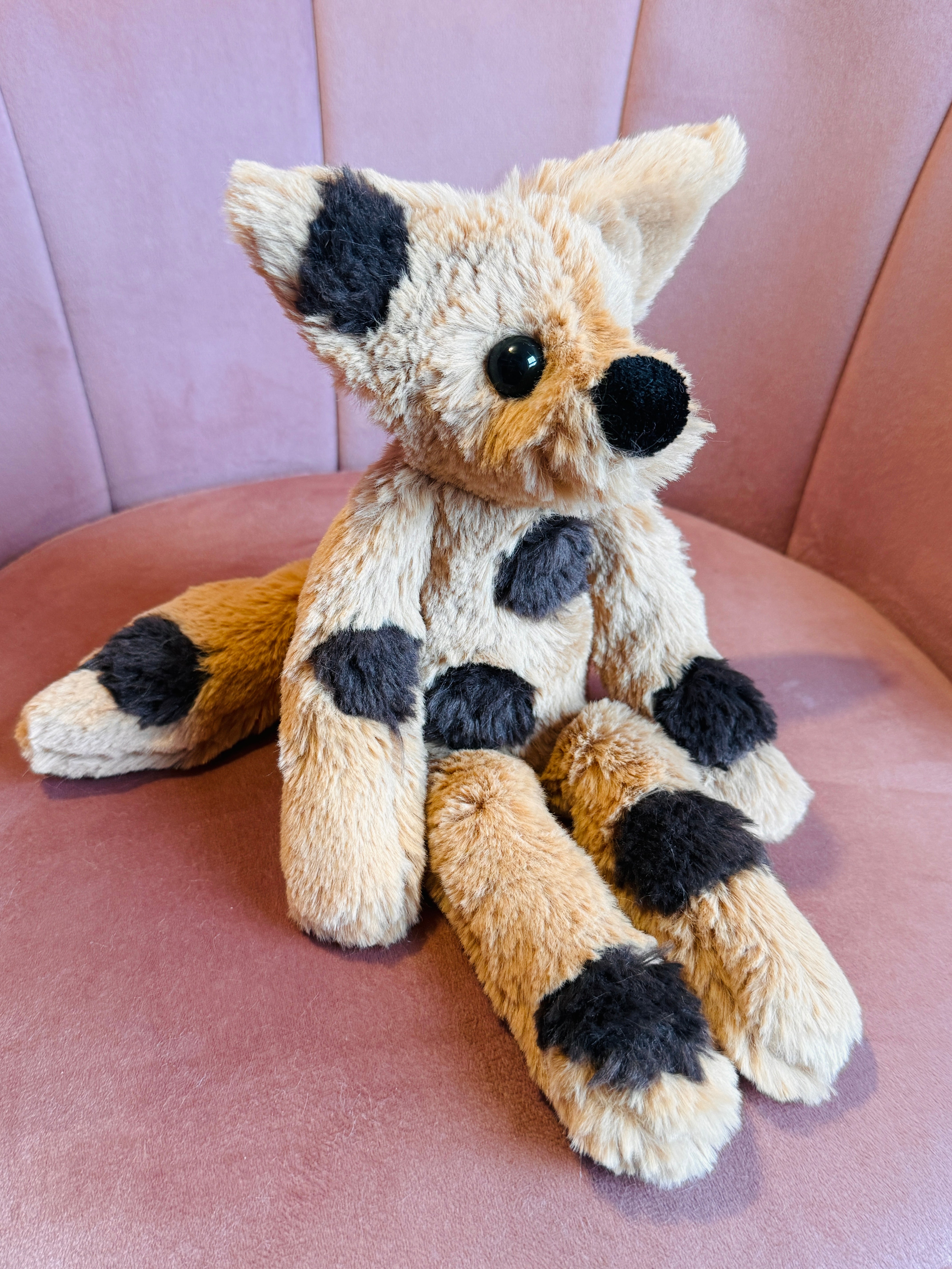CHOC CHIP COOKIE FOX - Handmade Luxury Weighted Fox Doll