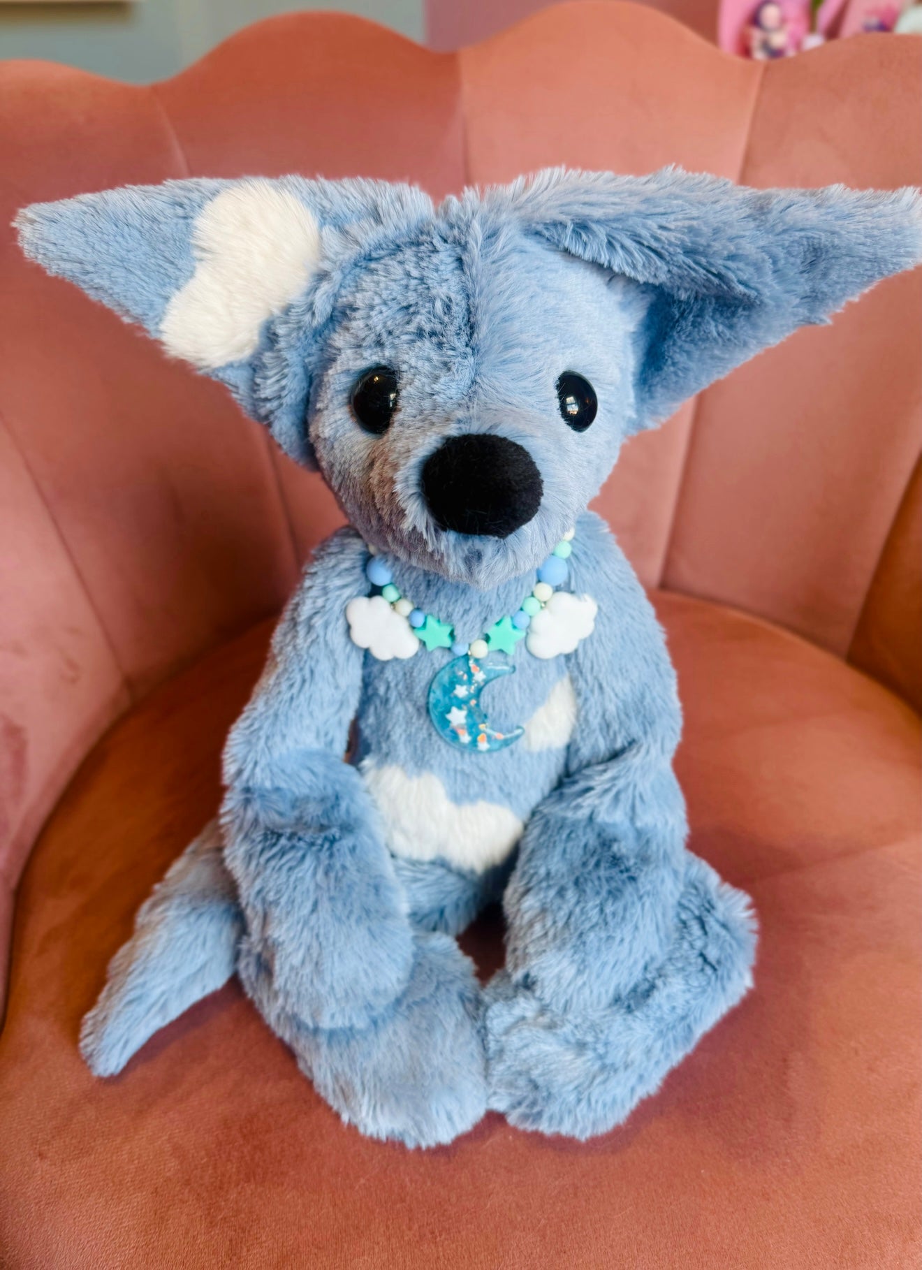BIG CUMULO CLOUD FOX - Handmade Luxury Weighted Plush Fluffy Fox Doll