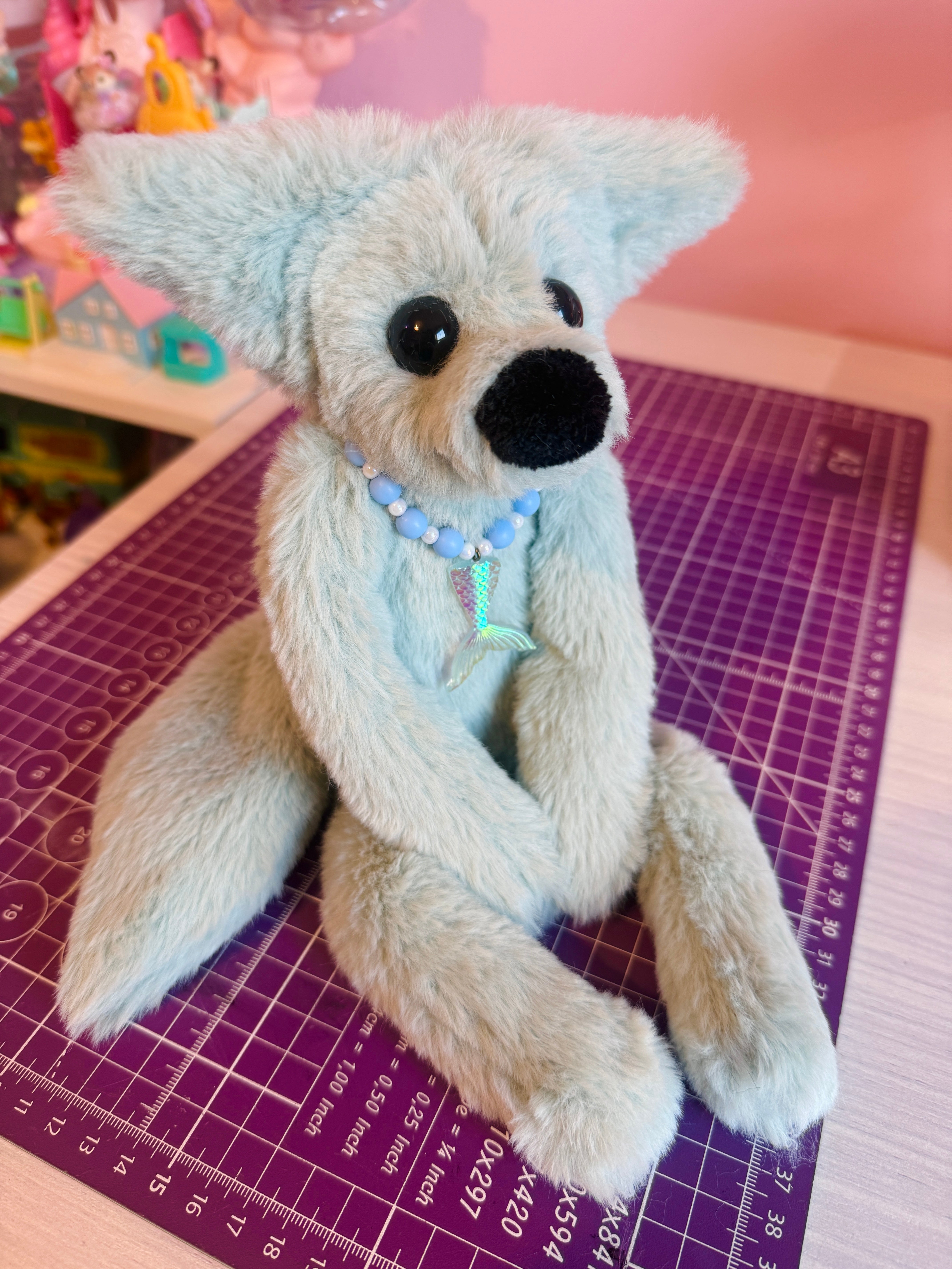 SEASPRAY FOX - Handmade Luxury Weighted Fox Doll