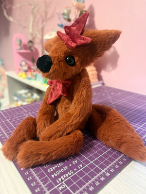 MAPLE FOX - Handmade Luxury Weighted Fox Doll