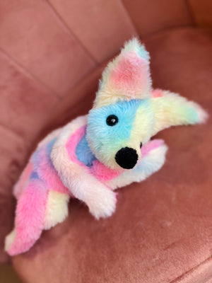 COTTON CANDY FOX (C) - Handmade Luxury Weighted Fox Doll