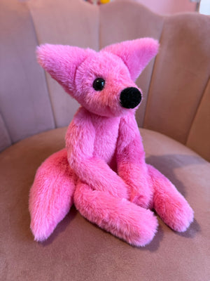 BUBBLEGUM FOX - Handmade Luxury Weighted Fox Doll