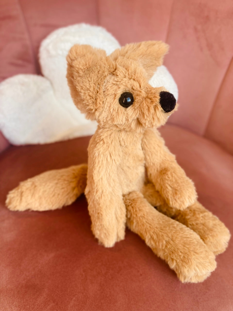 FUDGE FOX - Handmade Luxury Weighted Fox Doll