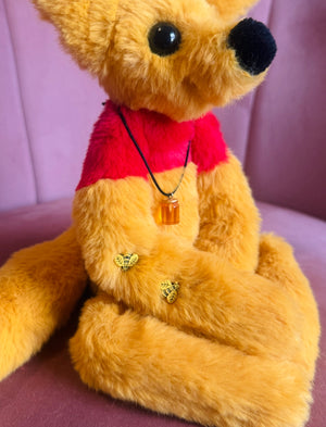 WINNIE THE POOH FOX (B) - Handmade Luxury Weighted Plush Fluffy Fox Doll