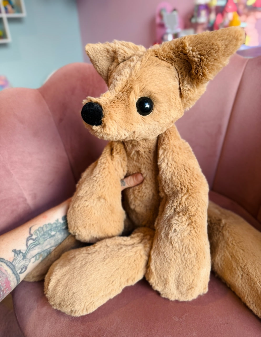 XL FUDGE FOX - Handmade Luxury Weighted Fox Doll