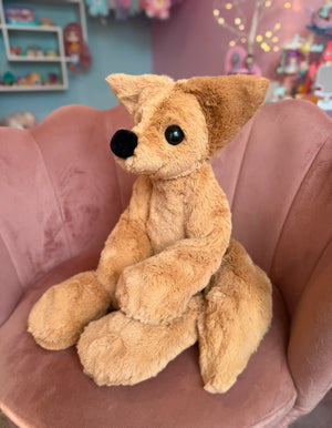 XL FUDGE FOX - Handmade Luxury Weighted Fox Doll