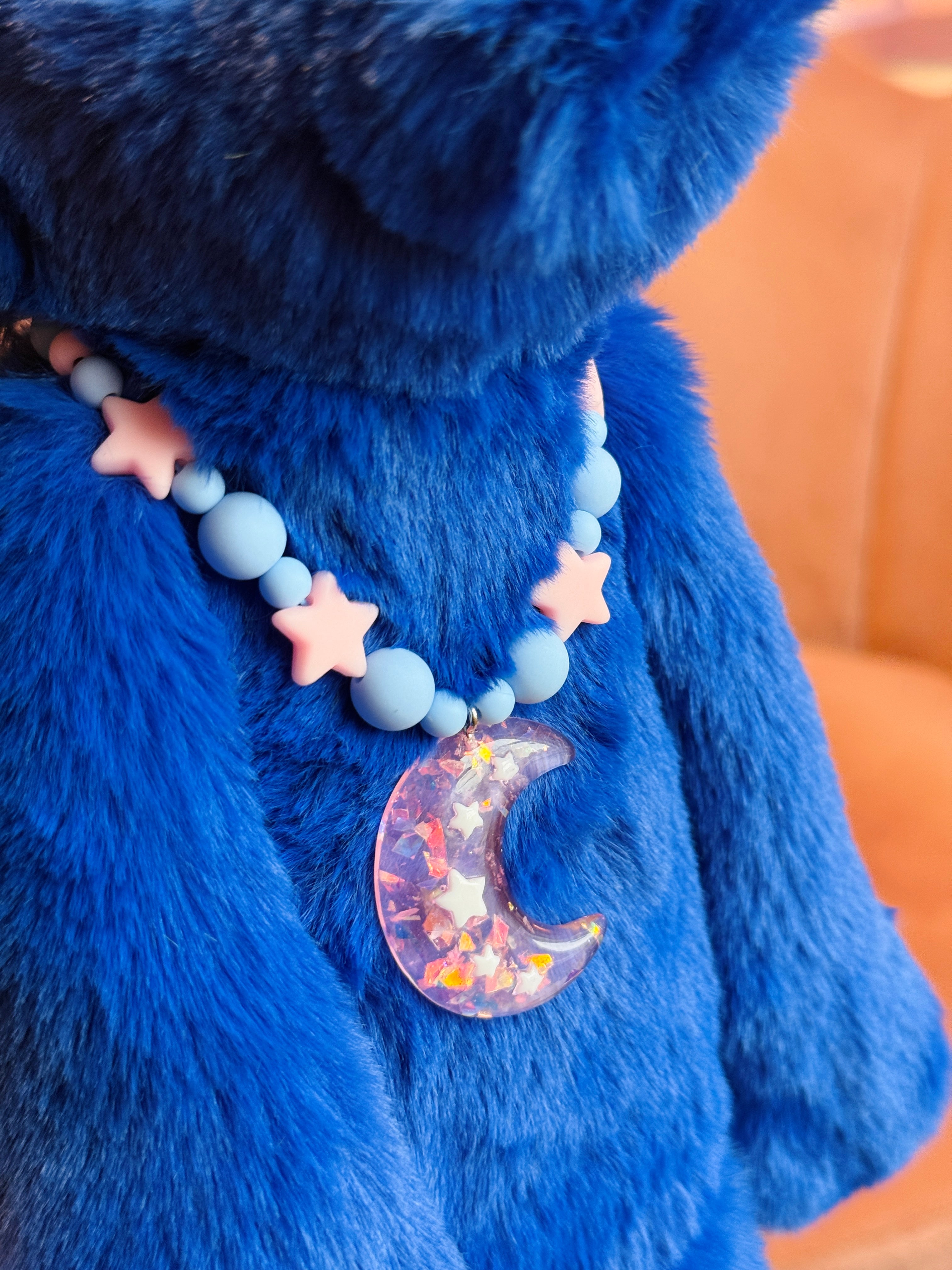 BIG MIDNIGHT FOX - Handmade Luxury Weighted Plush Fluffy Fox Doll