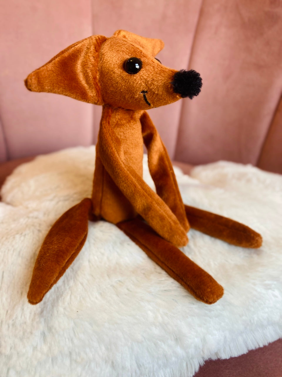 TINY RED FOX - Mini Handmade Luxury Weighted Fox Doll