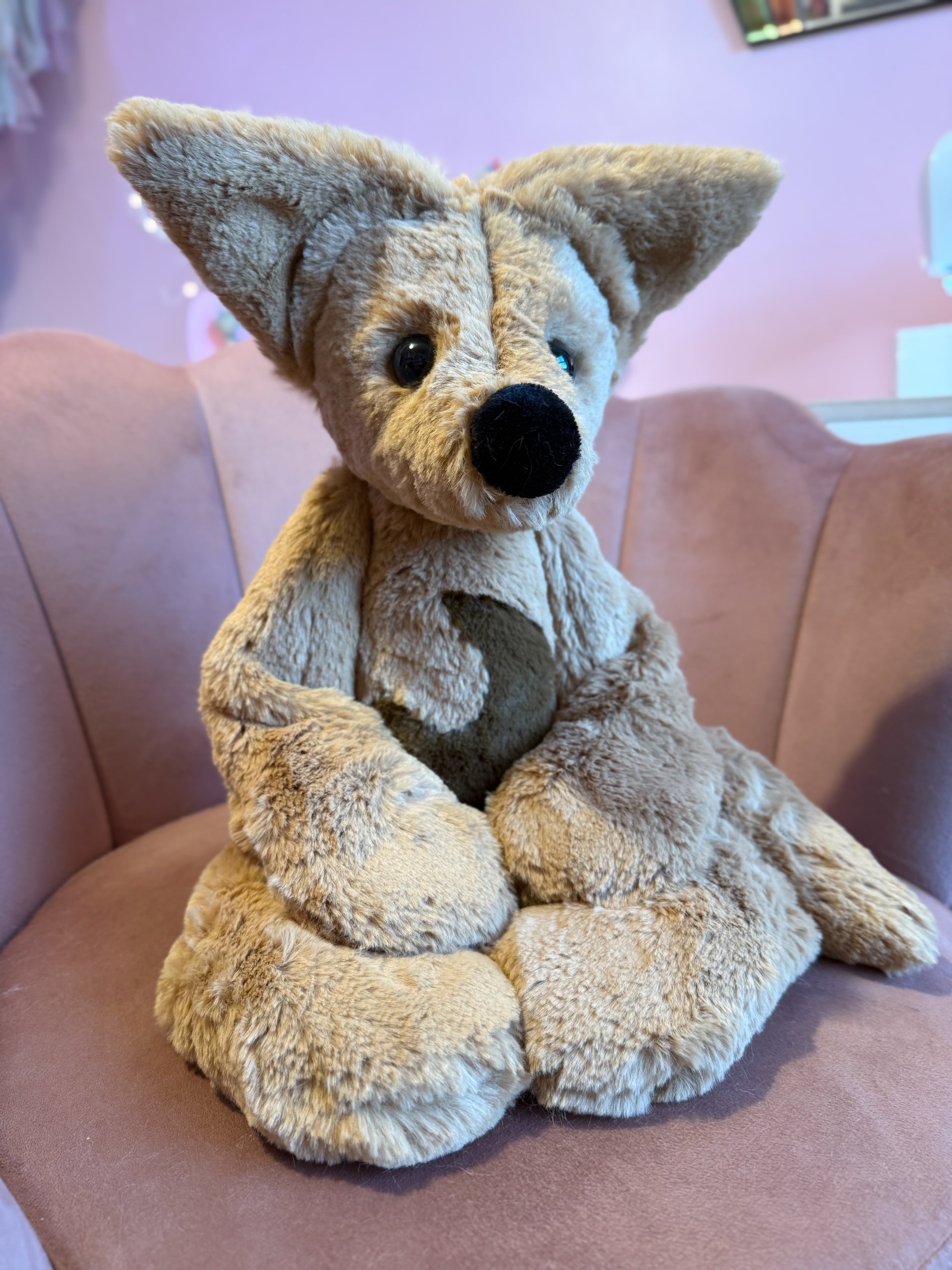 XL MOON FUDGE FOX - Handmade Luxury Weighted Fox Doll