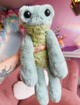 FERAL FROG (B) - Handmade Luxury Weighted Fox Doll