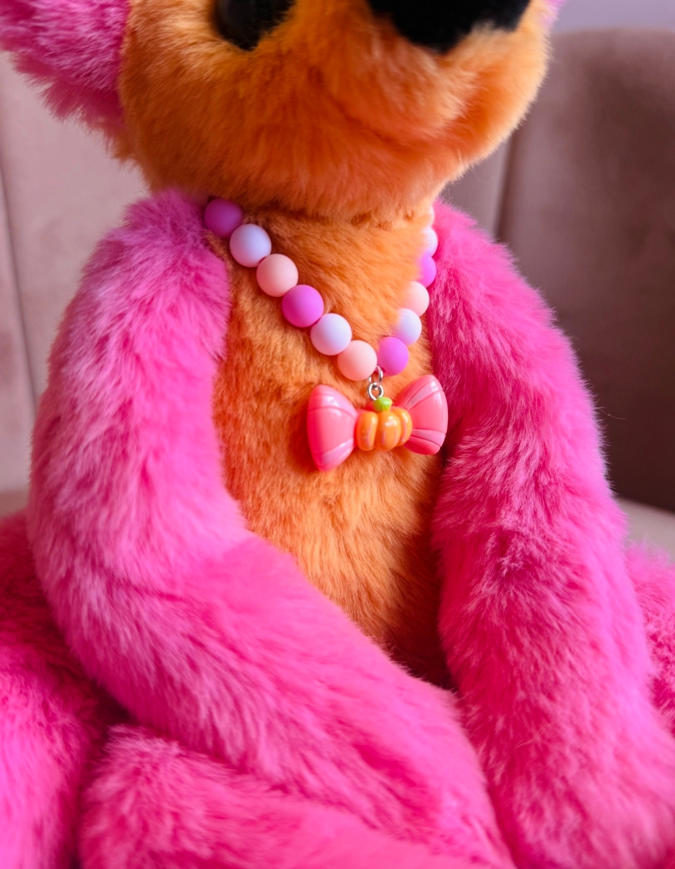 LARGE SWEET TREATS FOX - Handmade Luxury Weighted Plush Fluffy Fox Doll