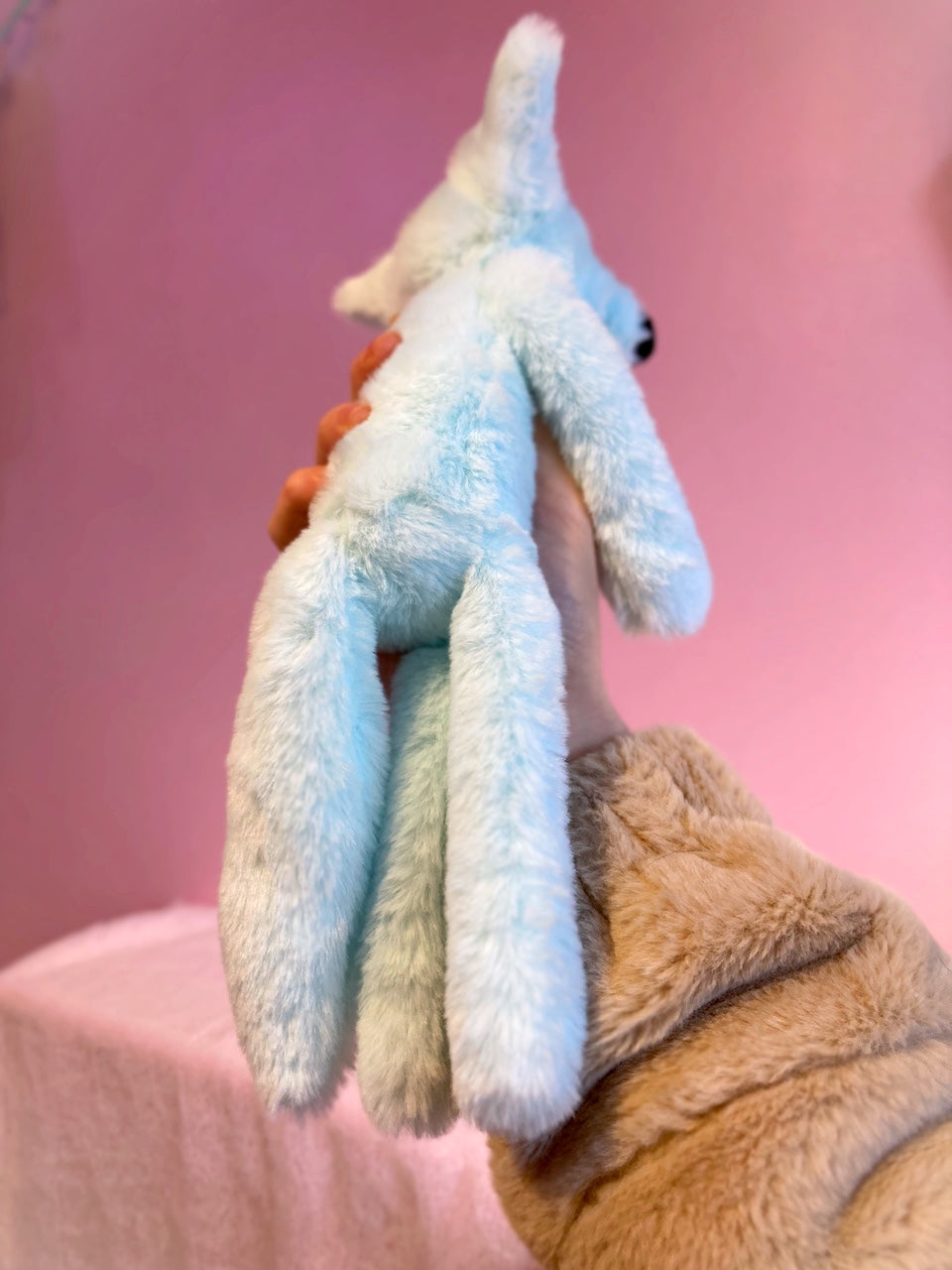 FROST FOX - Handmade Luxury Weighted Plush Fluffy Fox Doll