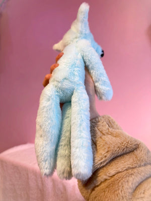 FROST FOX - Handmade Luxury Weighted Plush Fluffy Fox Doll