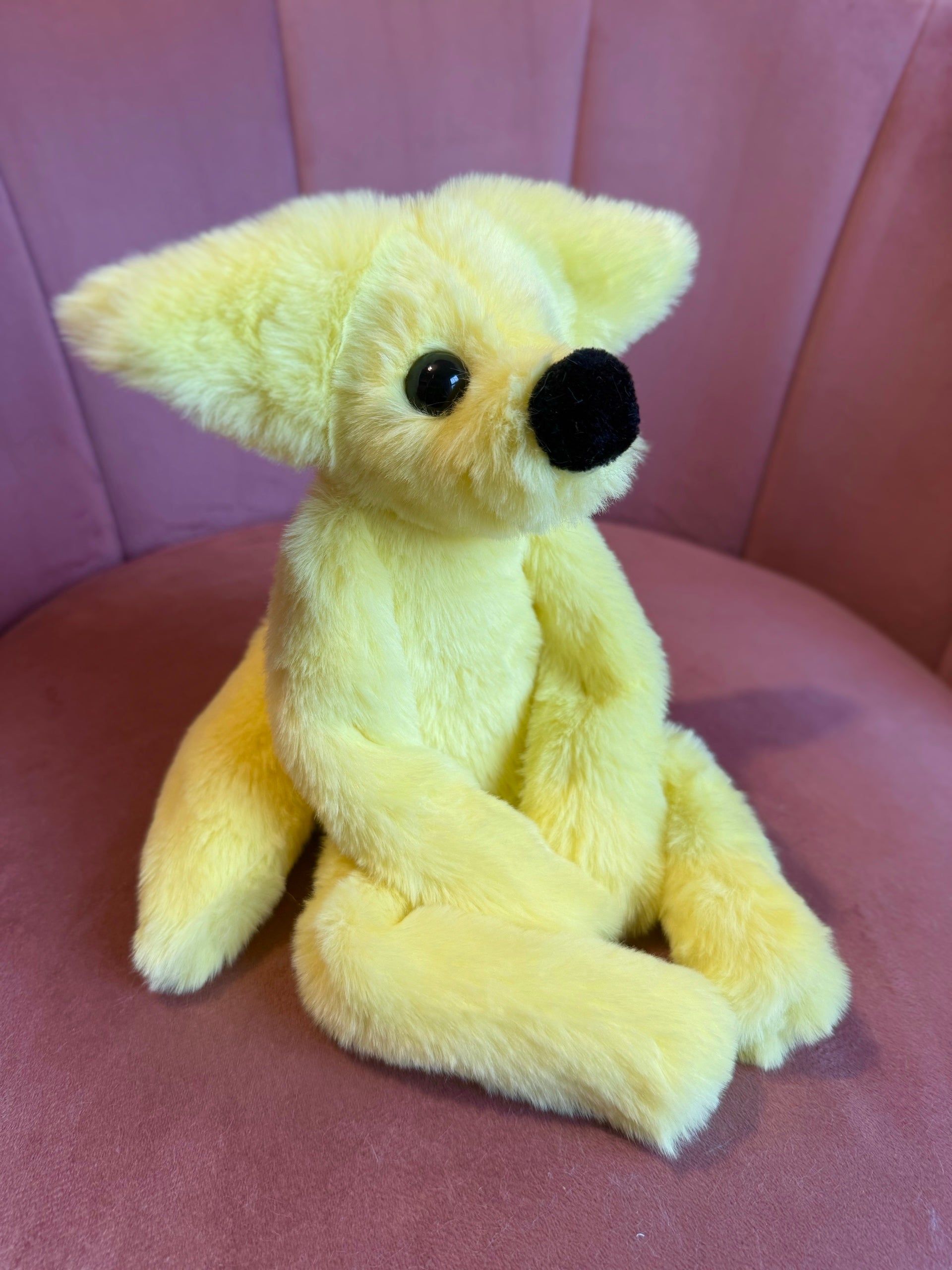 LEMON FOX - Handmade Luxury Weighted Fox Doll