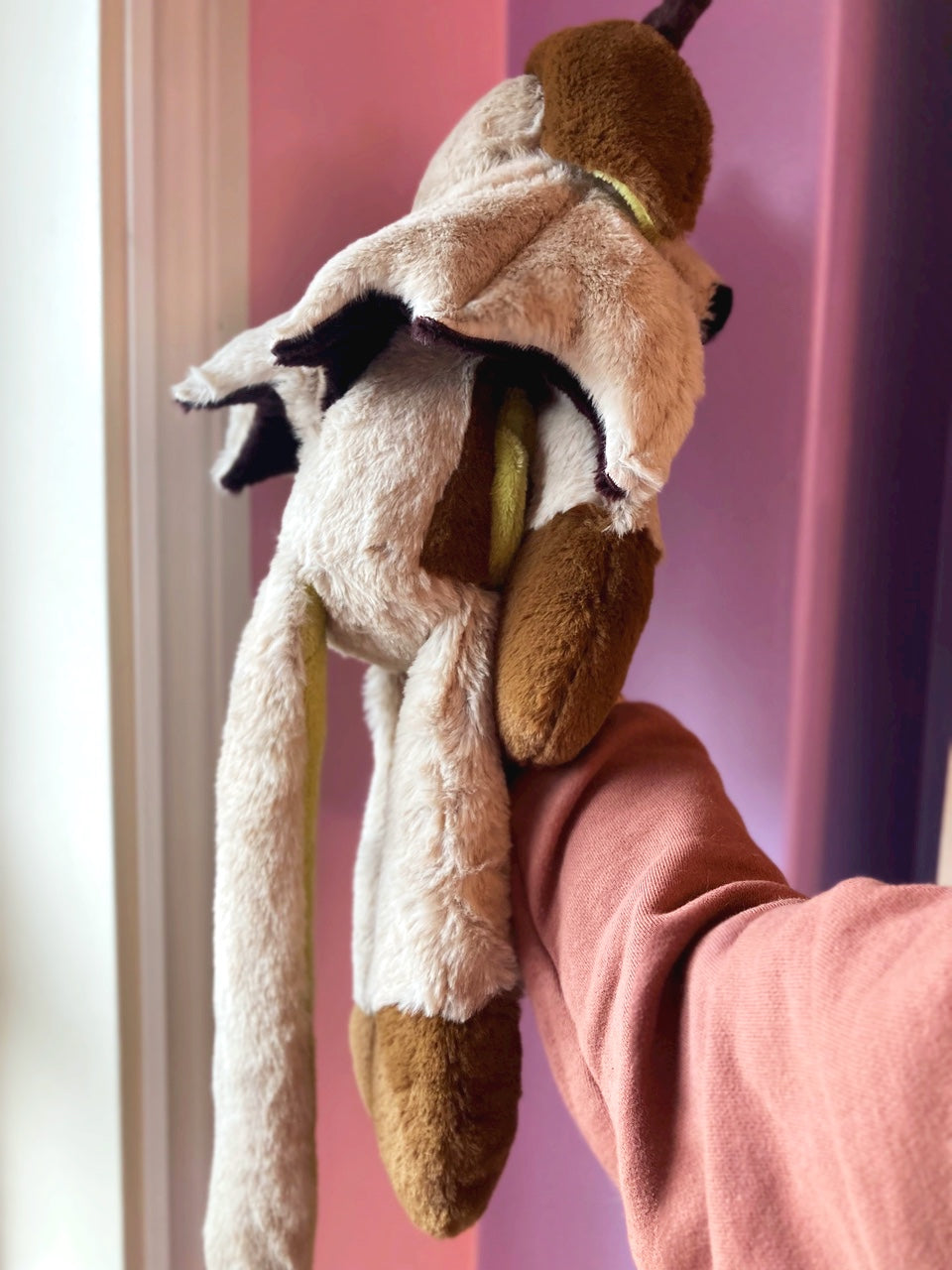 XXL FLYING FOREST FAWN - Handmade Luxury Weighted Plush Fluffy Fox Doll