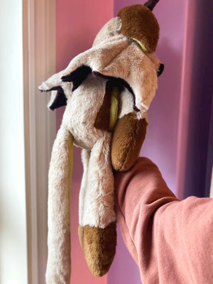 XXL FLYING FOREST FAWN - Handmade Luxury Weighted Plush Fluffy Fox Doll