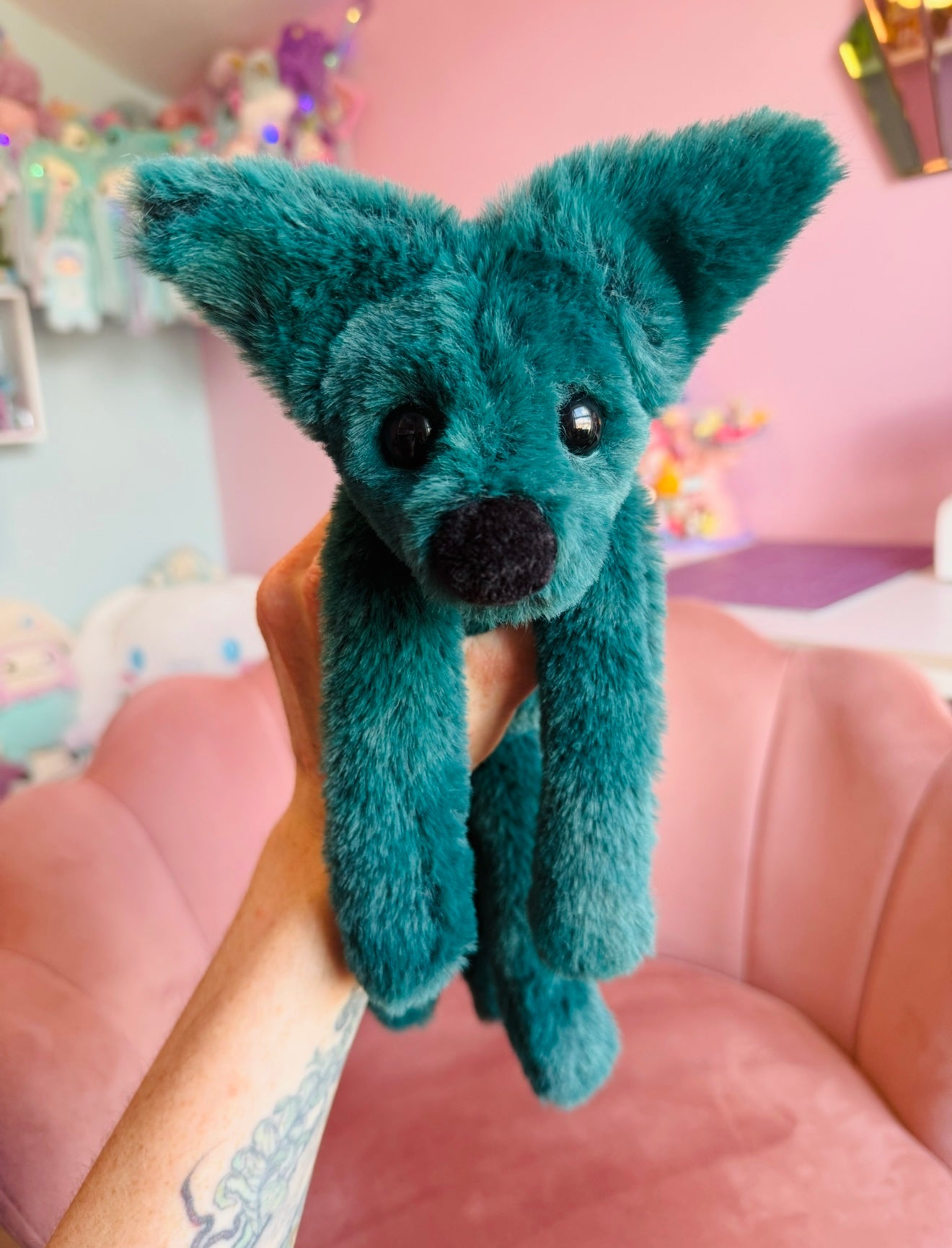 FOREST FOX - Handmade Luxury Weighted Plush Fluffy Fox Doll