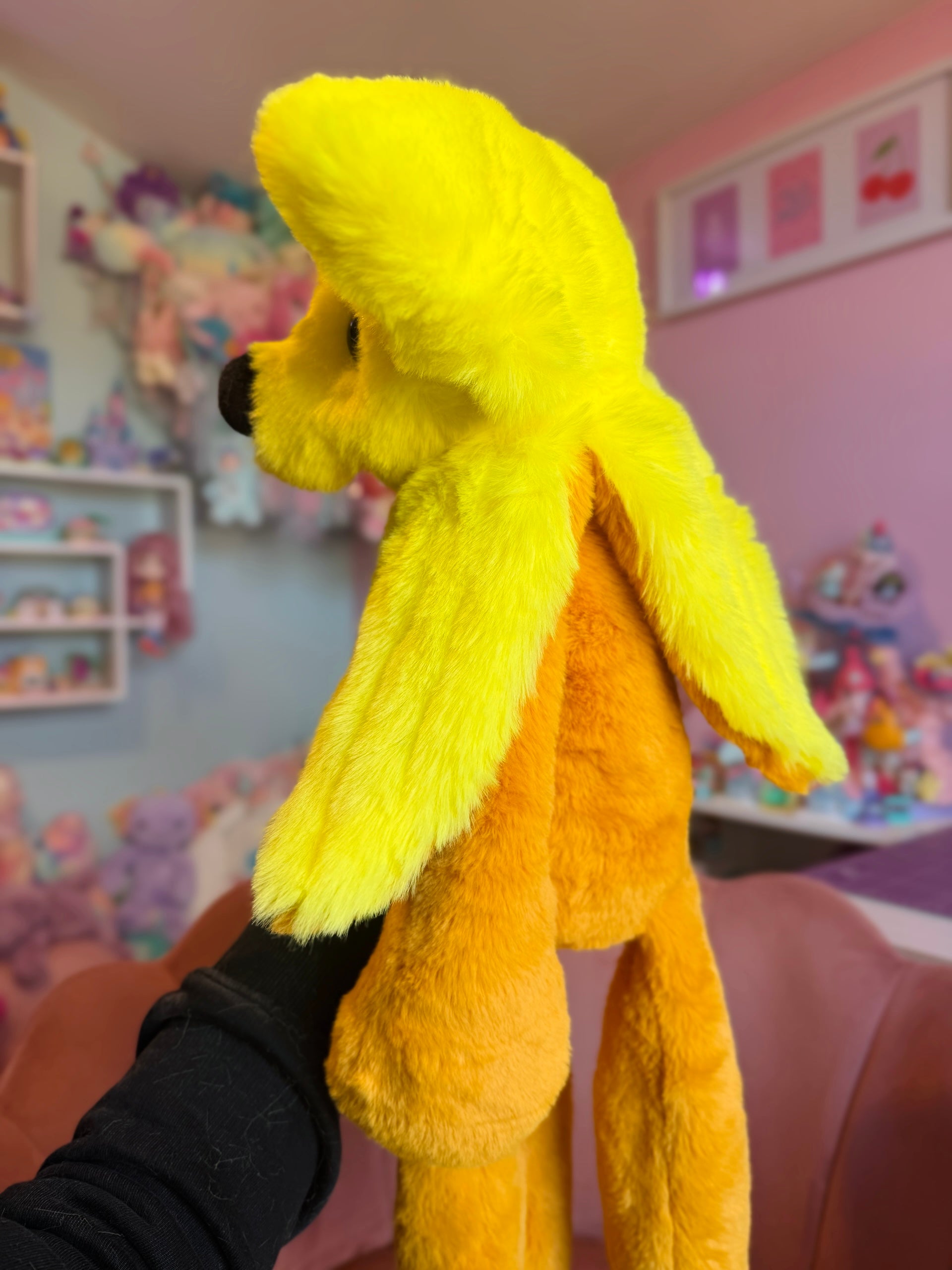 XL BANANA FOX - Handmade Luxury Weighted Fox Doll