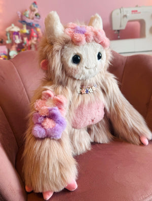 RESERVED LISTING- DO NOT BUY UNLESS YOU ARE THE INTENDED RECIPIENT. MEADOW TROLL - Handmade Luxury Weighted Pudgepuff Doll